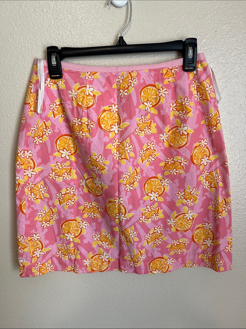 Lilly Pulitzer Pink Citrus & Floral Mini Skirt